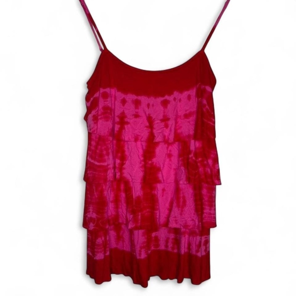 Y2K Victoria's Secret PINK Tie Dye Ruffle Tank Top – Deadstock Size: XS / S